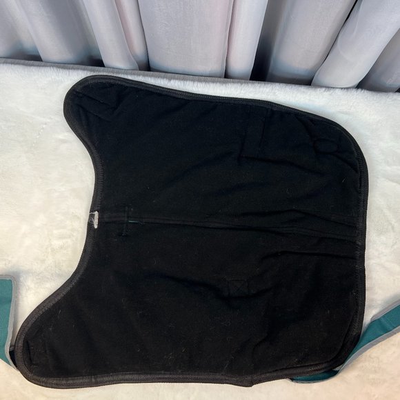 XL Lined Teal Dog Coat - Picture 3 of 4